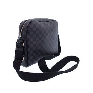 Louis Vuitton Black Graphite Dayton Shoulder Damier Bag